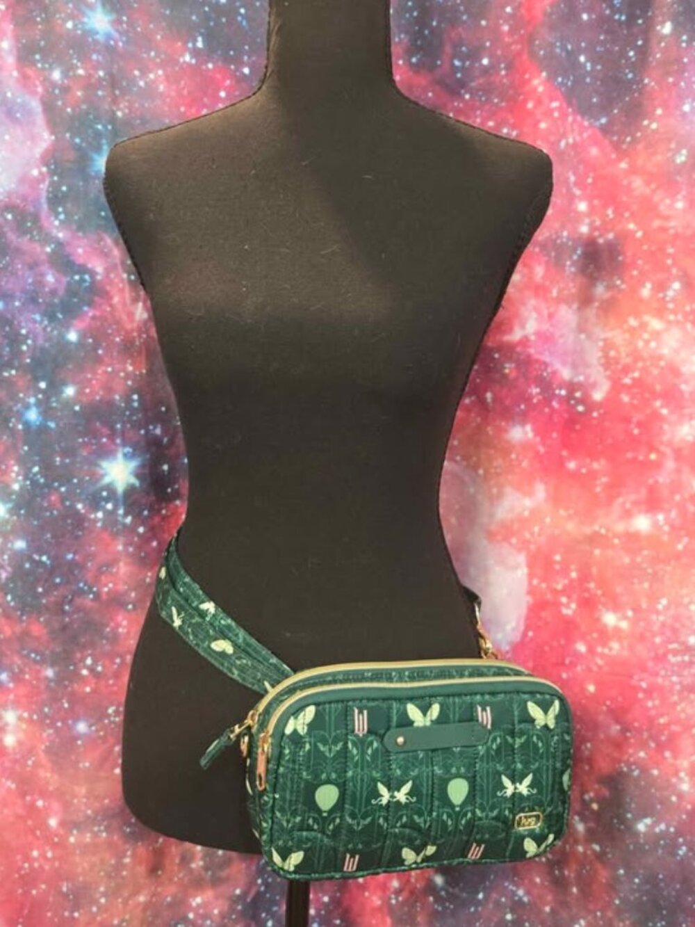 Wicked 2 LUG Bag Crossbody Fannypack Convertible Pink Green